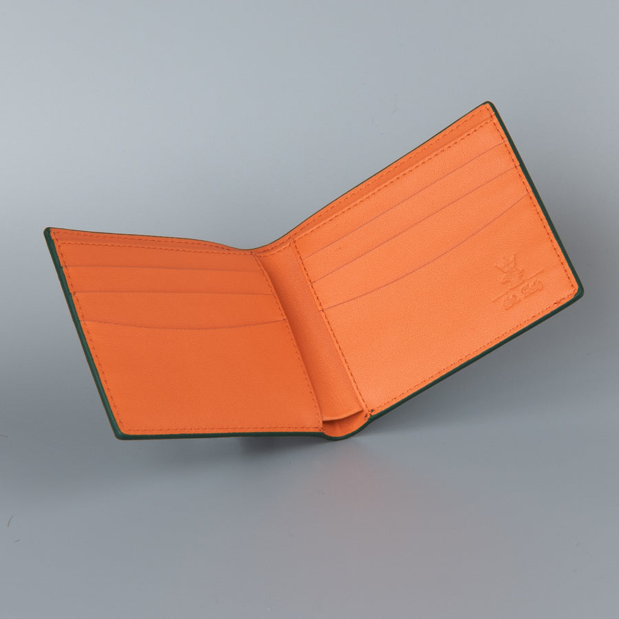 Leather Wallet Collection - Green & Orange