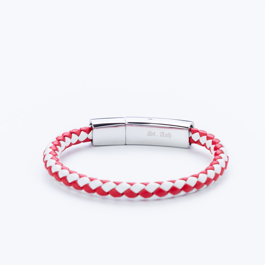 Red Clasp Pattern Bracelet