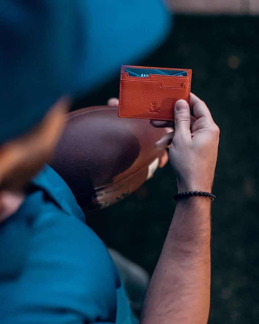 Handmade Luxury Genuine Leather Minimalist Card Holder | Ultra Slim ID Card Front Pocket Wallet | Colorful Premium Leather Bank Card Holder