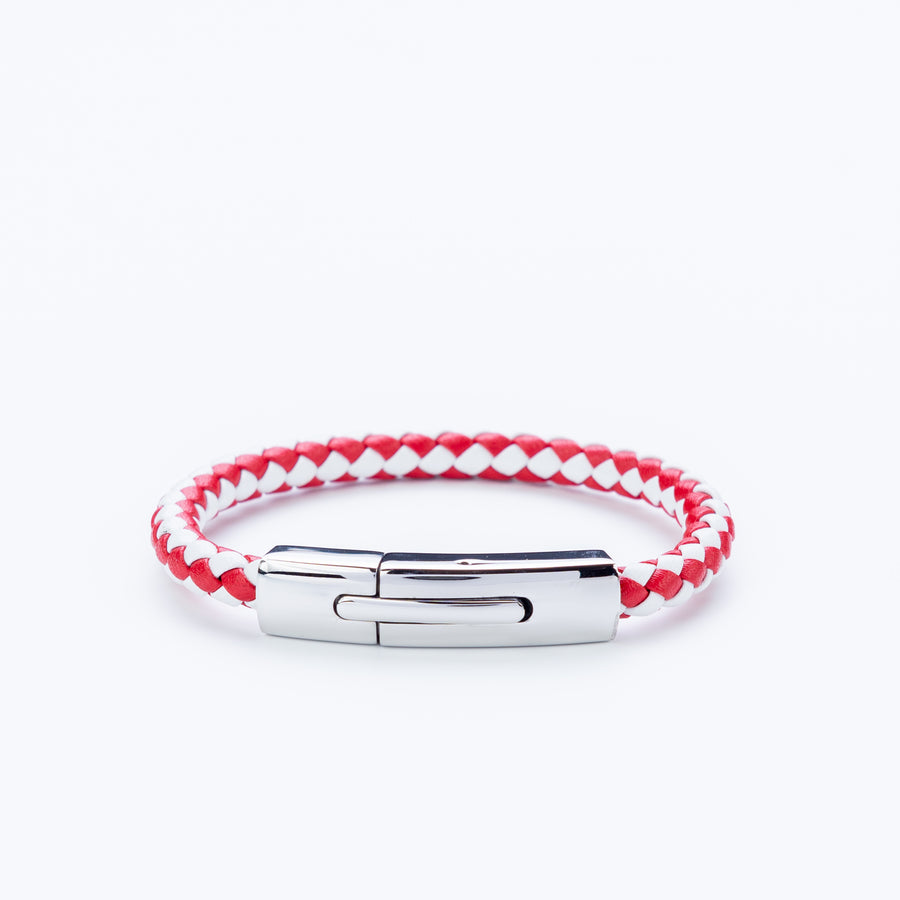 Red Clasp Pattern Bracelet
